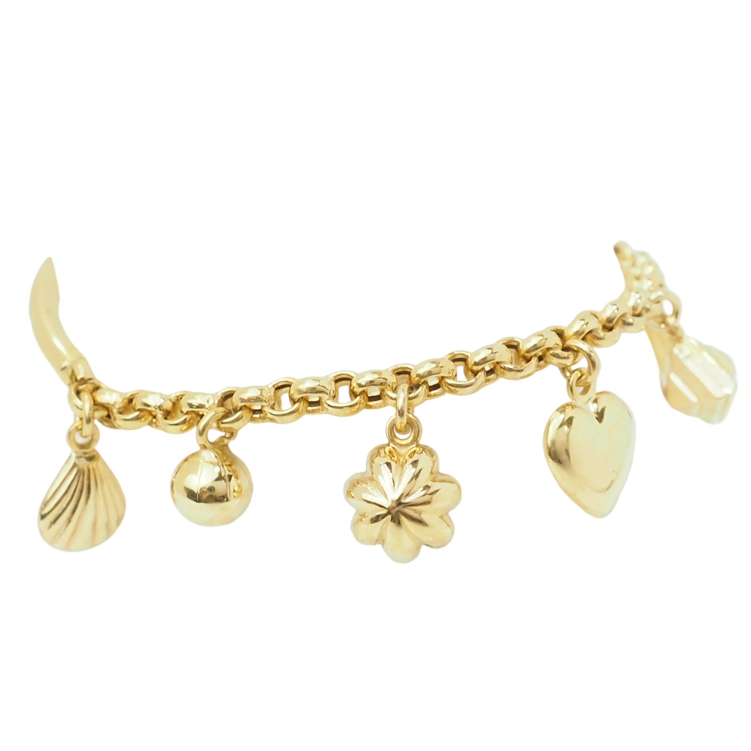 Yellow Gold Charm Bracelet