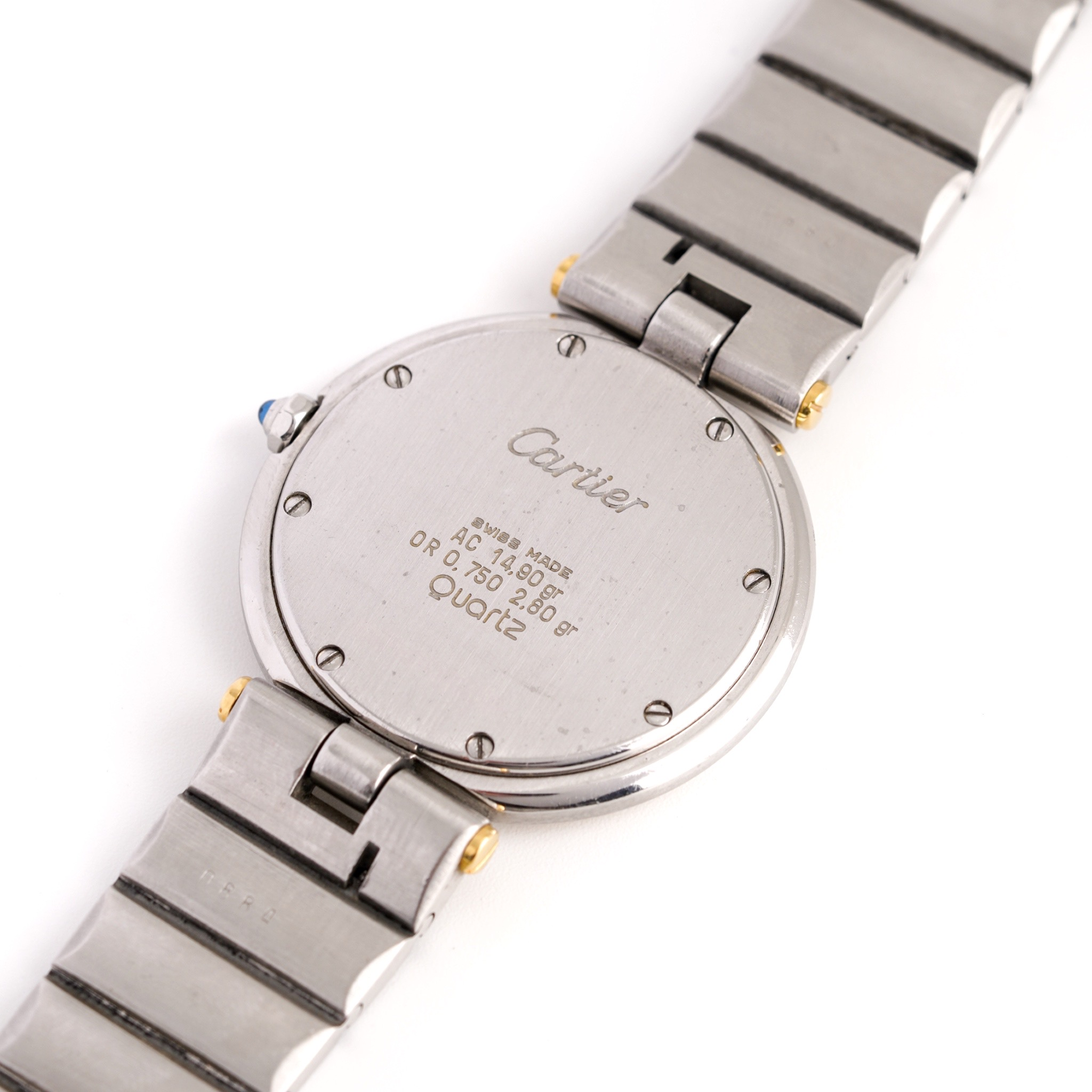 CARTIER "Santos Vendôme" GM Watch in yellow gold and steel