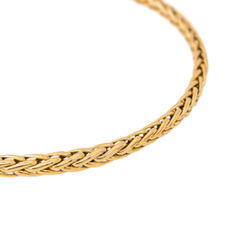 Collier Maille palmier Or jaune