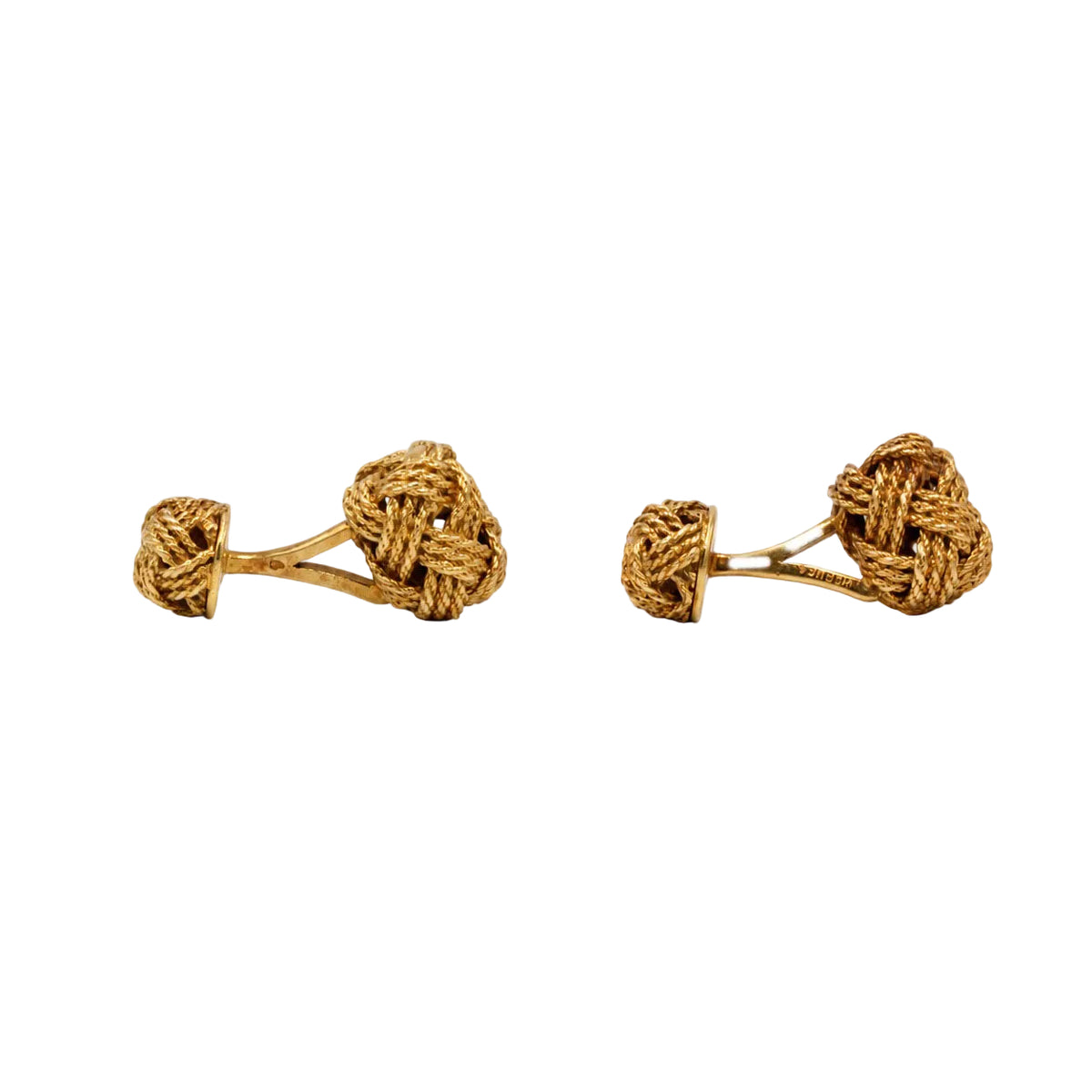 HERMÈS yellow gold cufflinks
