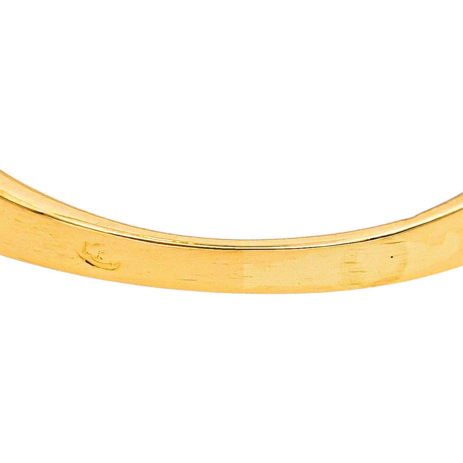 Band Ring, Yellow gold with Diamond