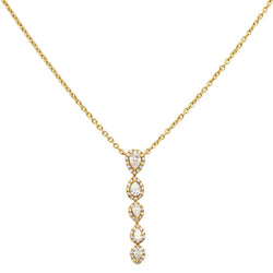 Necklace Yellow gold diamond