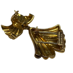VAN CLEEF & ARPELS Yellow Gold Clip Brooch