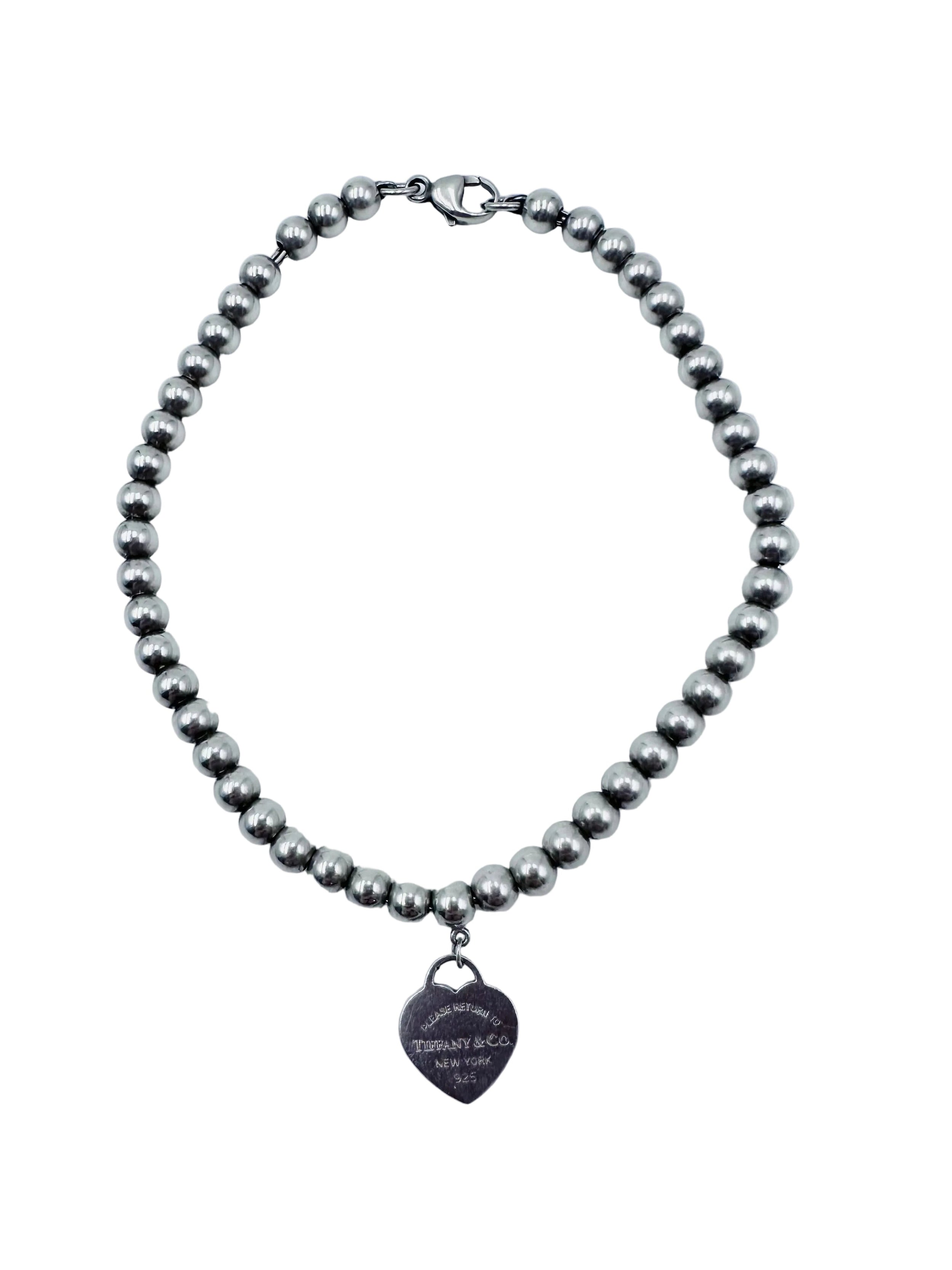 TIFFANY & CO. "Return to Tiffany" Silver Pearl Bracelet