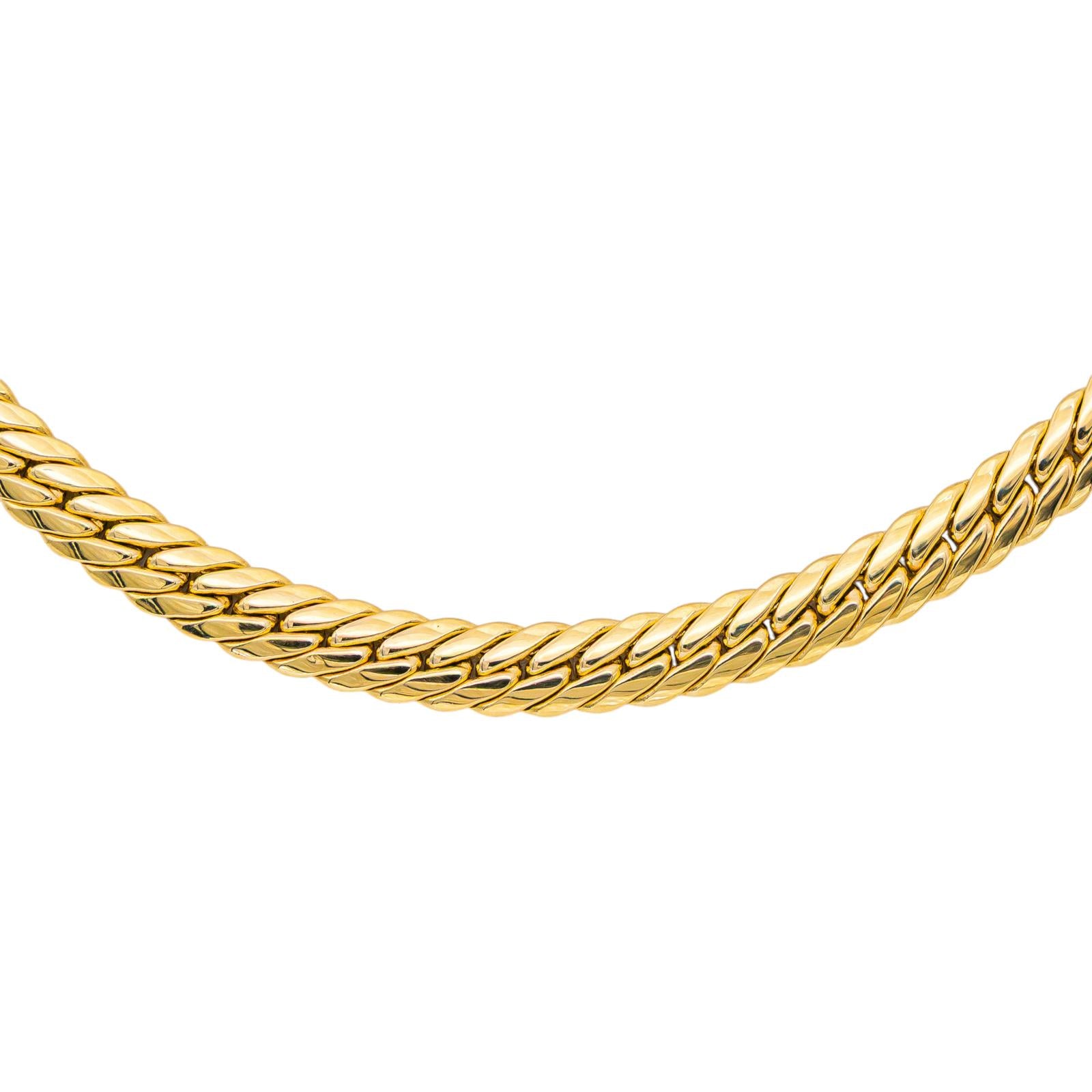 Collier Maille anglaise Or jaune