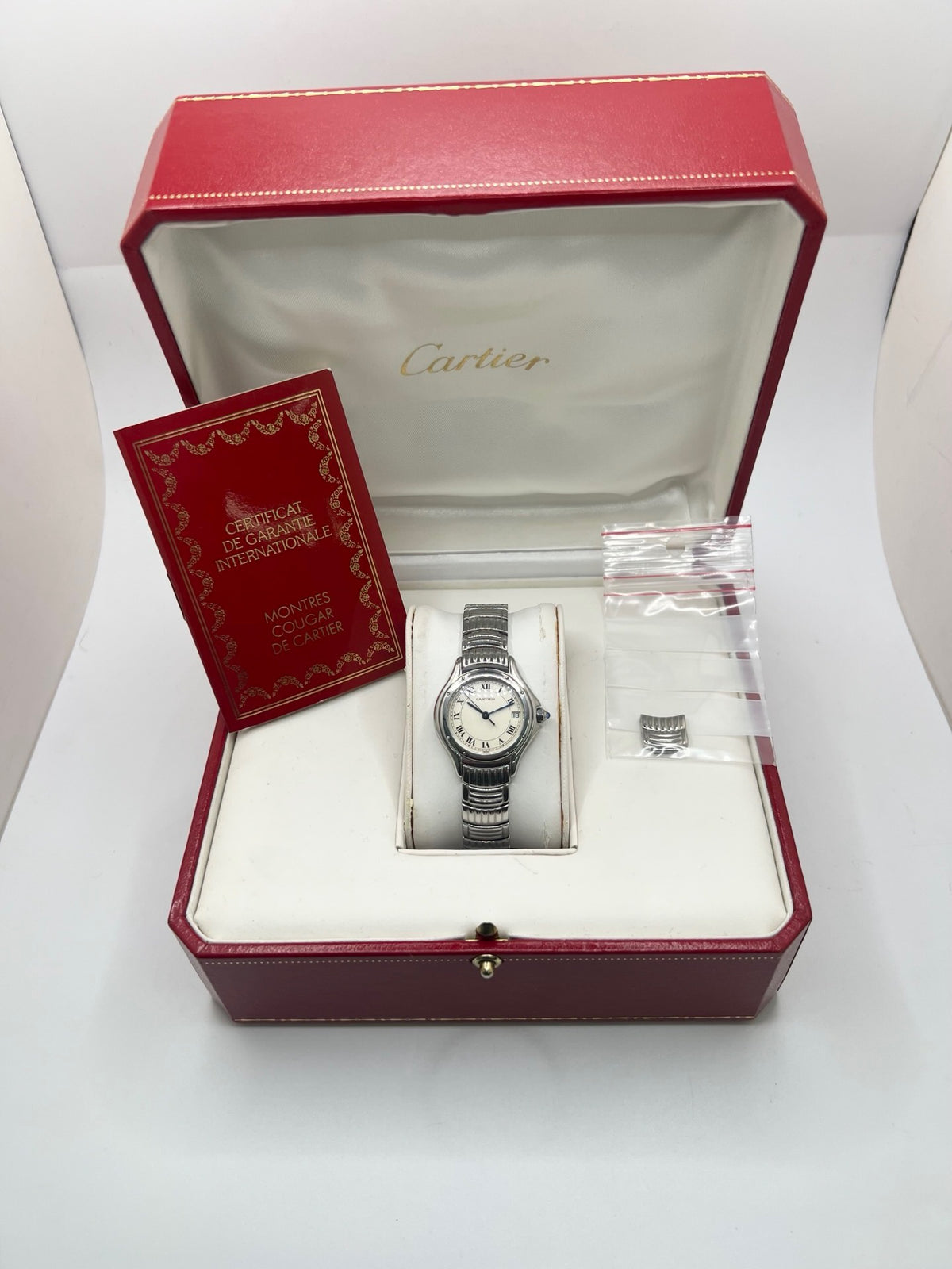 CARTIER "Cougar" Steel Watch
