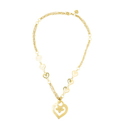 O.J. PERRIN "Coeur Légendes" Yellow Gold Pendant Necklace