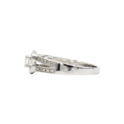 MAUBOUSSIN "Chance of Love No. 2" Solitaire Ring in white gold and diamonds