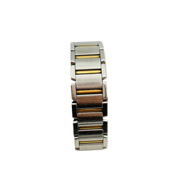 CARTIER "Tank Française" watch in yellow gold and stainless steel