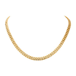 Yellow gold Curb chain Necklace