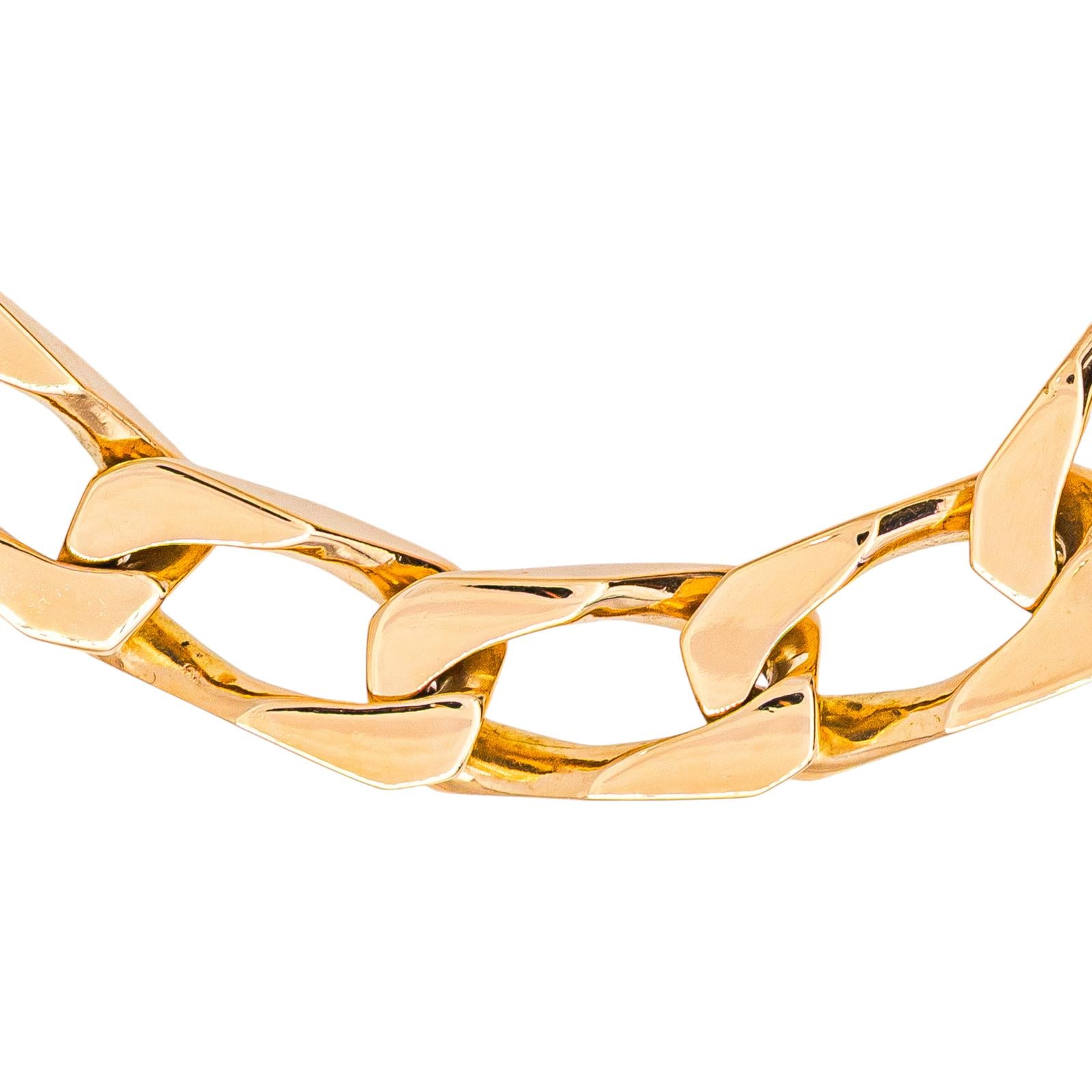 Yellow gold Curb chain Bracelet