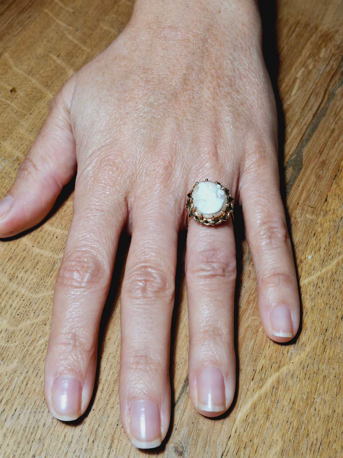 Rose gold Cameo Ring