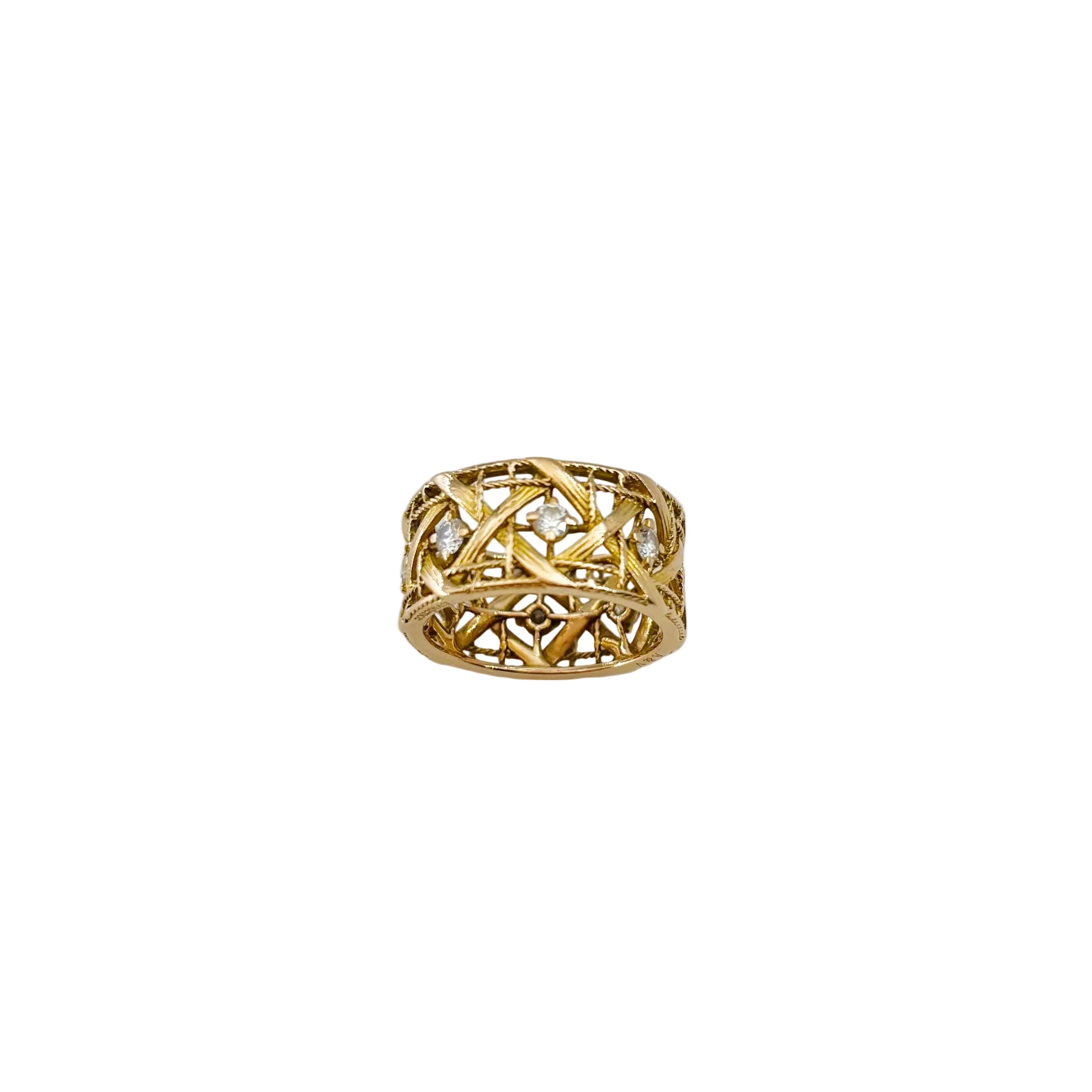 DIOR "My Dior" GM Ring in yellow gold and diamonds