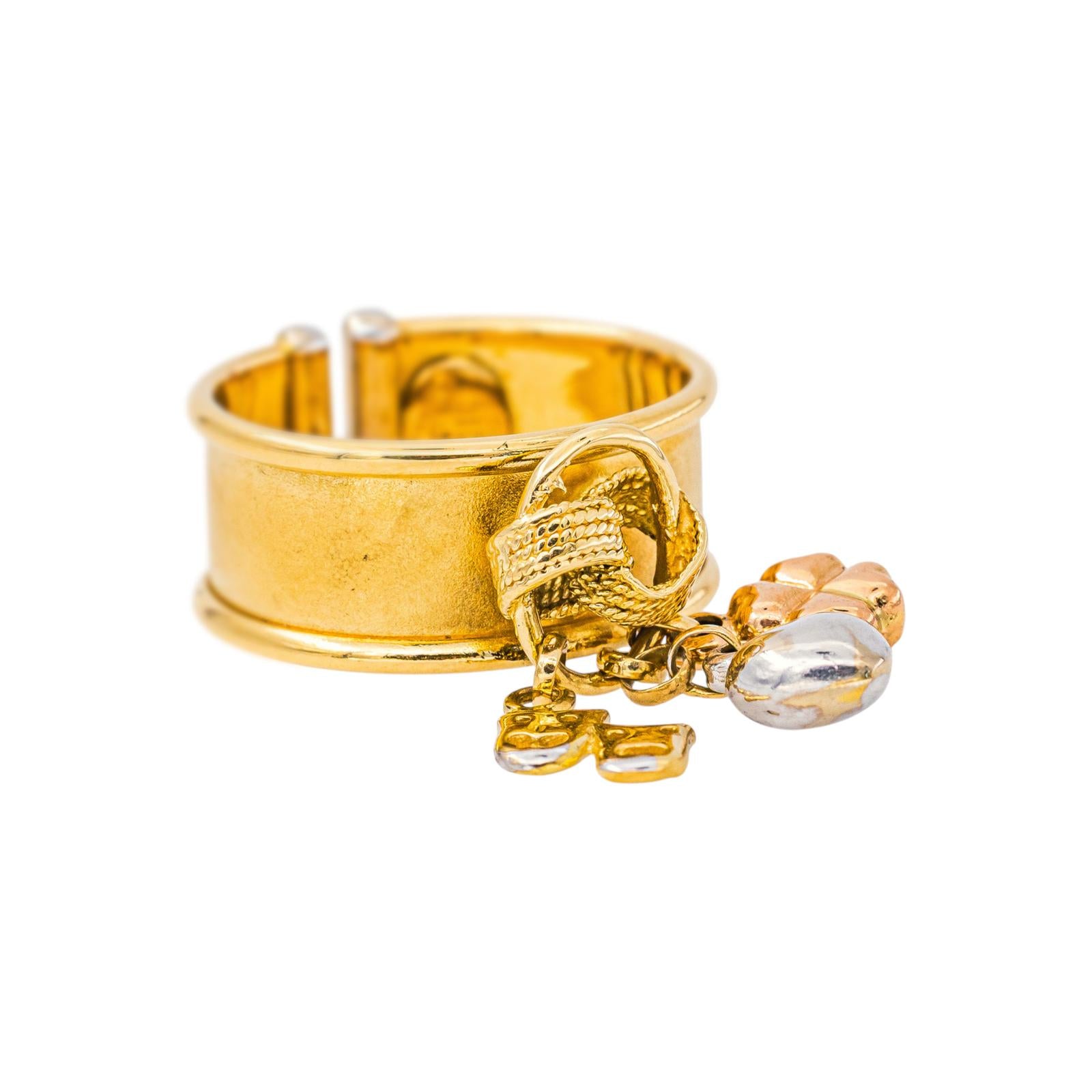 Yellow Gold Charm Ring