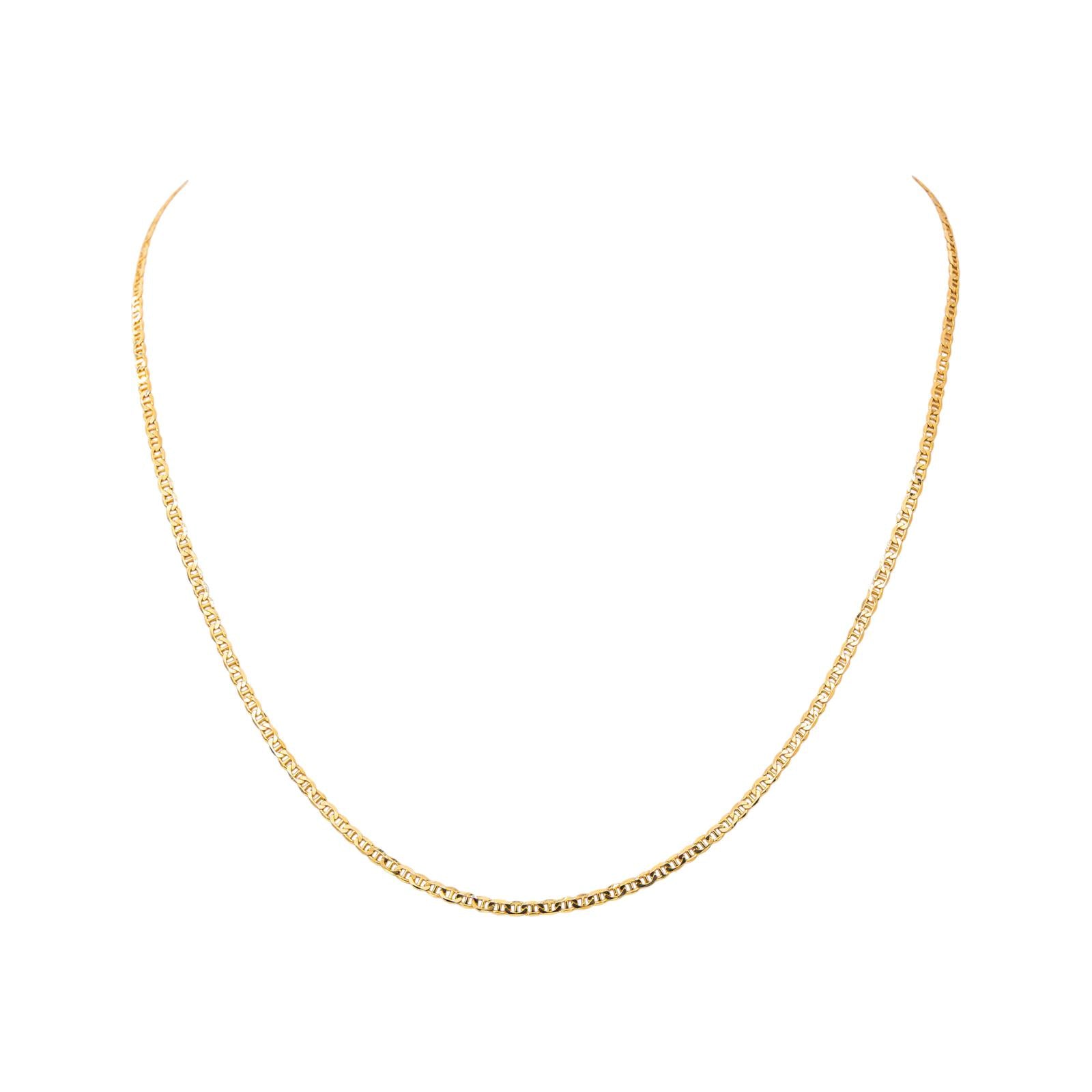 Collier  Maille marine  Or jaune