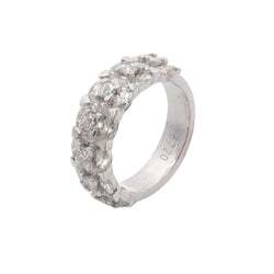 White Gold and Diamond Wedding Band