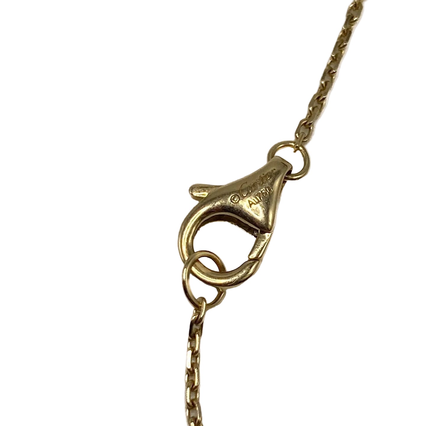 CARTIER "Amulette" Pendant Necklace in yellow gold, Mother-of-pearl, and diamonds