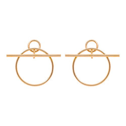 Hermès Boucles d'oreilles Loop Or rose