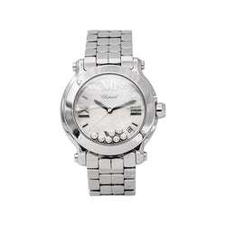 Chopard Happy Sport Watch, Stainless Steel with Diamonds