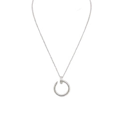 CARTIER "Just un Clou" Pendant Necklace in white gold and diamonds