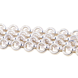 HERMÈS "Voltige" Long Necklace in Silver