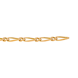 Rose Gold Alternating Link Necklace