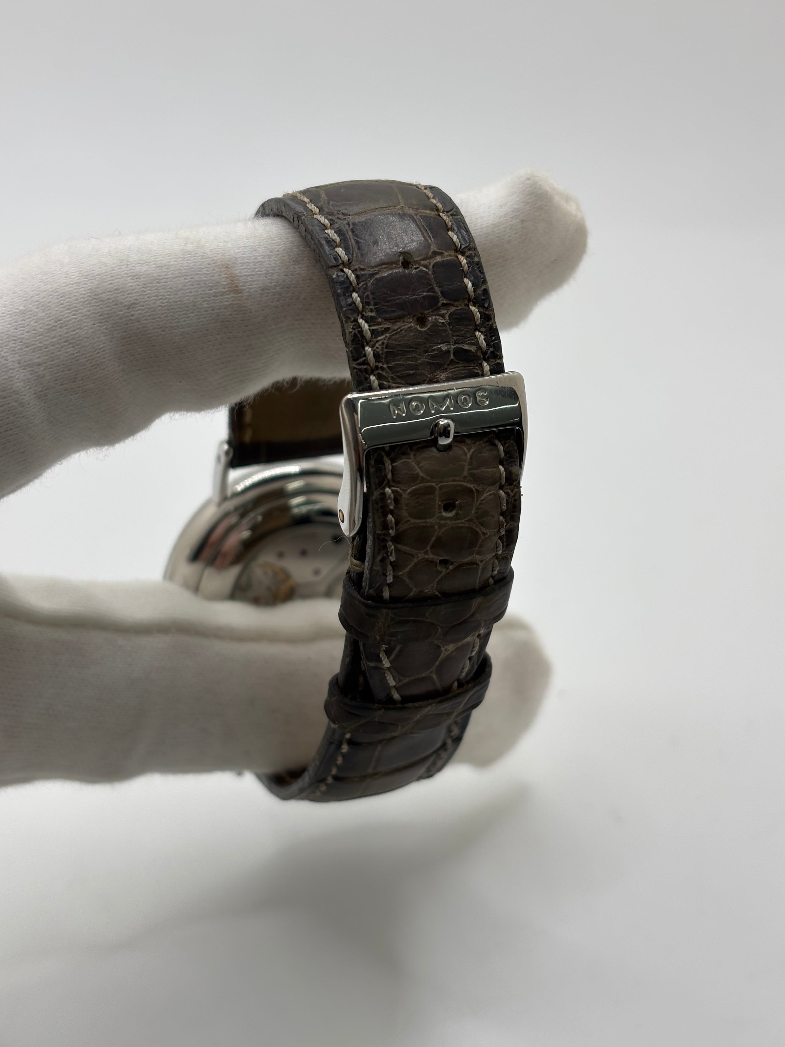 NOMOS Watch in Steel and Leather