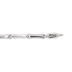 Chimento Bamboo Stick-Link Bracelet in White gold