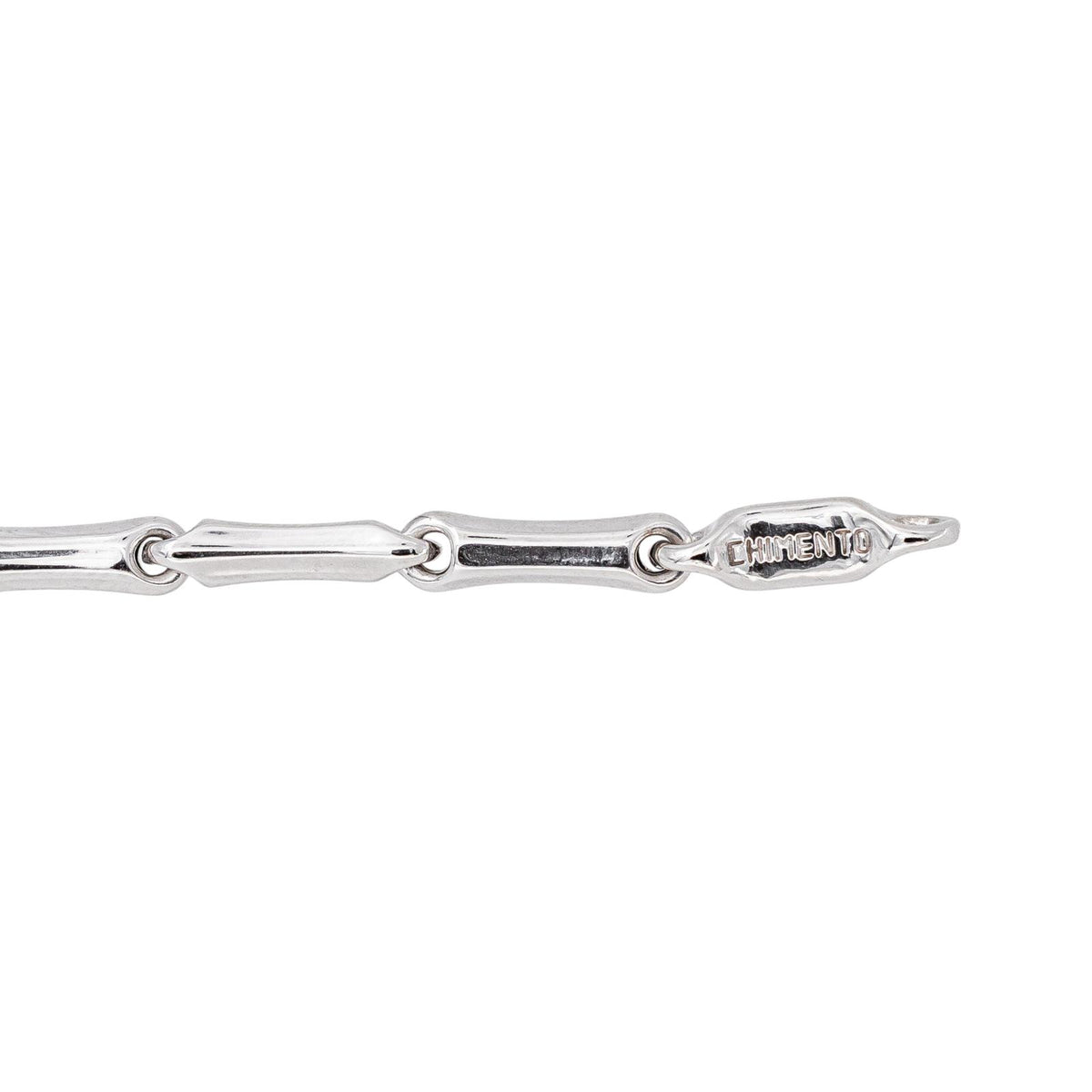 Chimento Bamboo Stick-Link Bracelet in White gold