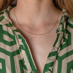 Yellow gold Curb chain Necklace