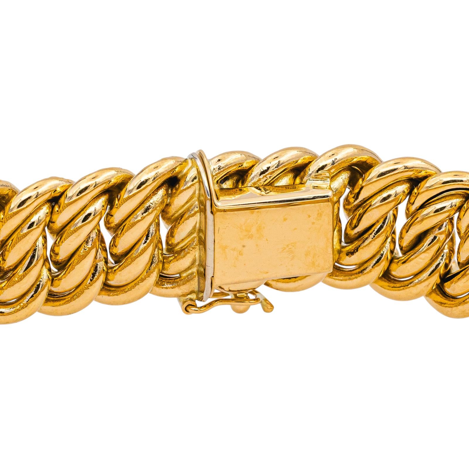 Bracelet Maille américaine Or jaune