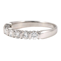 White Gold and Diamond Wedding Band