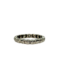 White Gold and Diamond Wedding Band