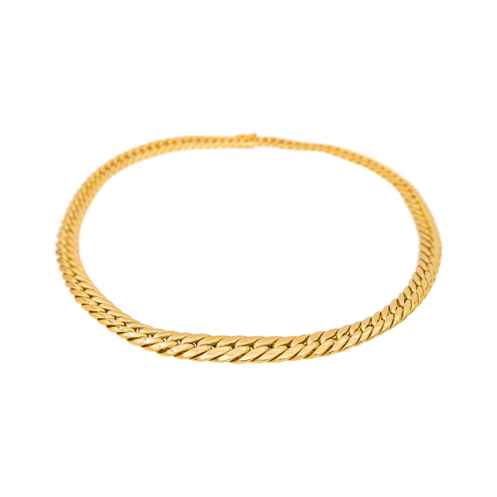 Collier Maille anglaise Or jaune
