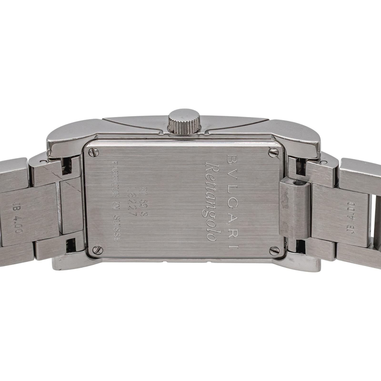 Bulgari Rettangolo Watch, Stainless Steel