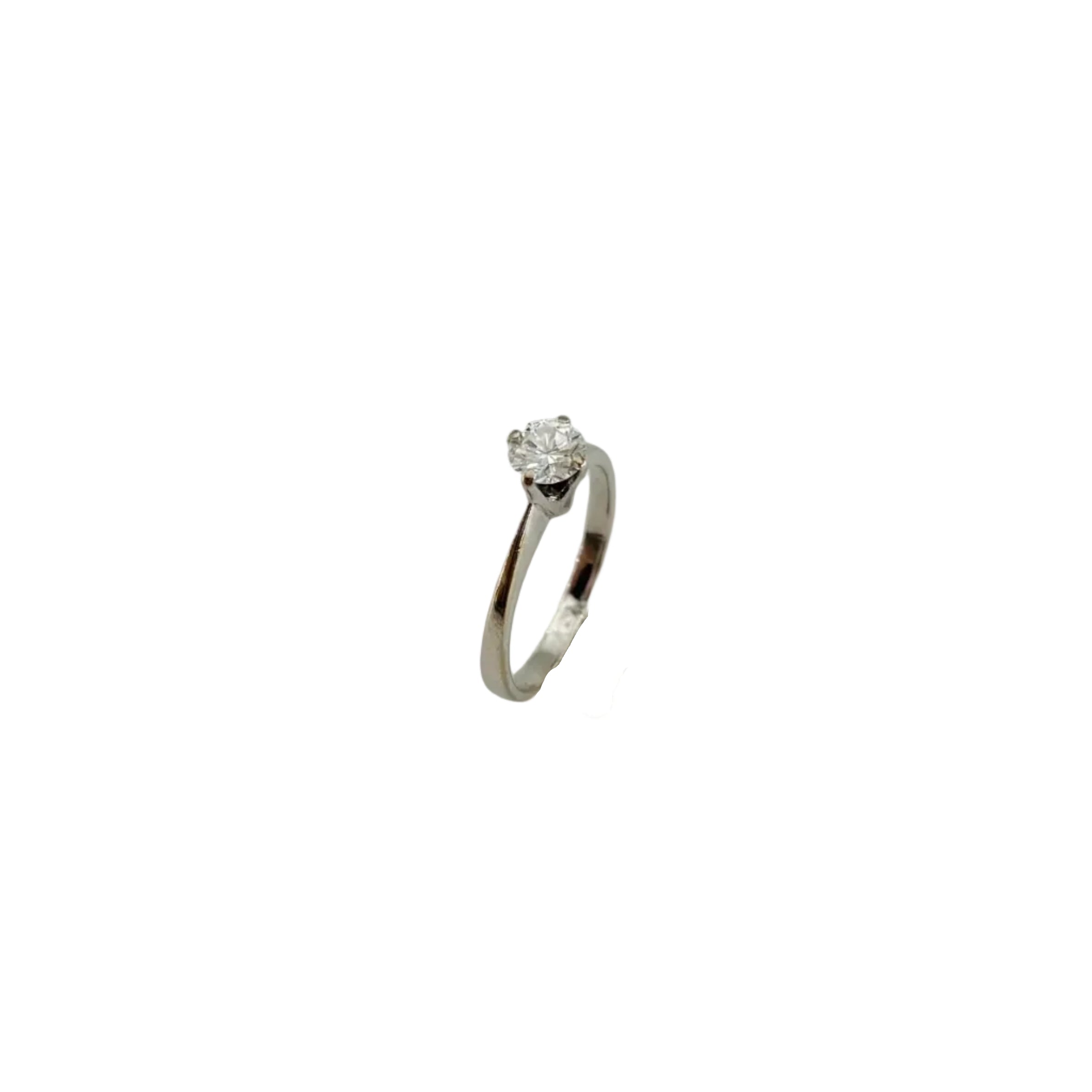White Gold Solitaire Ring with Diamond