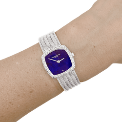 Montre Femme Vacheron Constantin, or blanc et diamants.