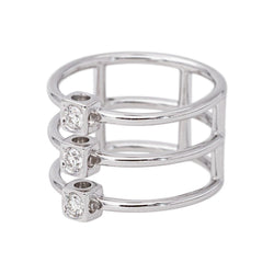 Dinh Van Ring "The Cube" White gold Diamond