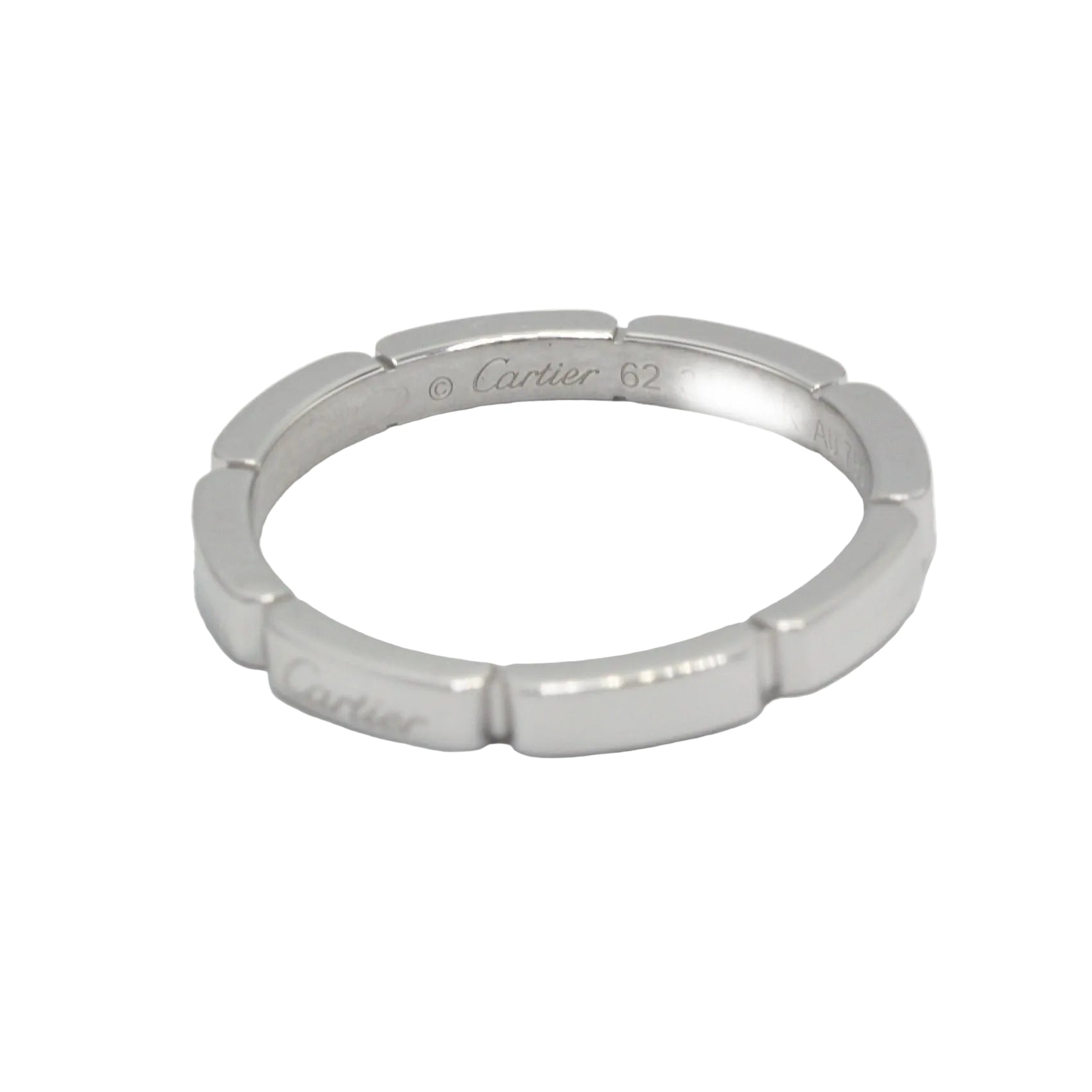 Bague Alliance CARTIER Panthère en or blanc