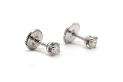 White Gold and Diamond Earrings
