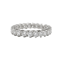 White Gold and Diamond Wedding Band