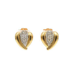 Earrings in White Gold, Yellow Gold, and Diamonds