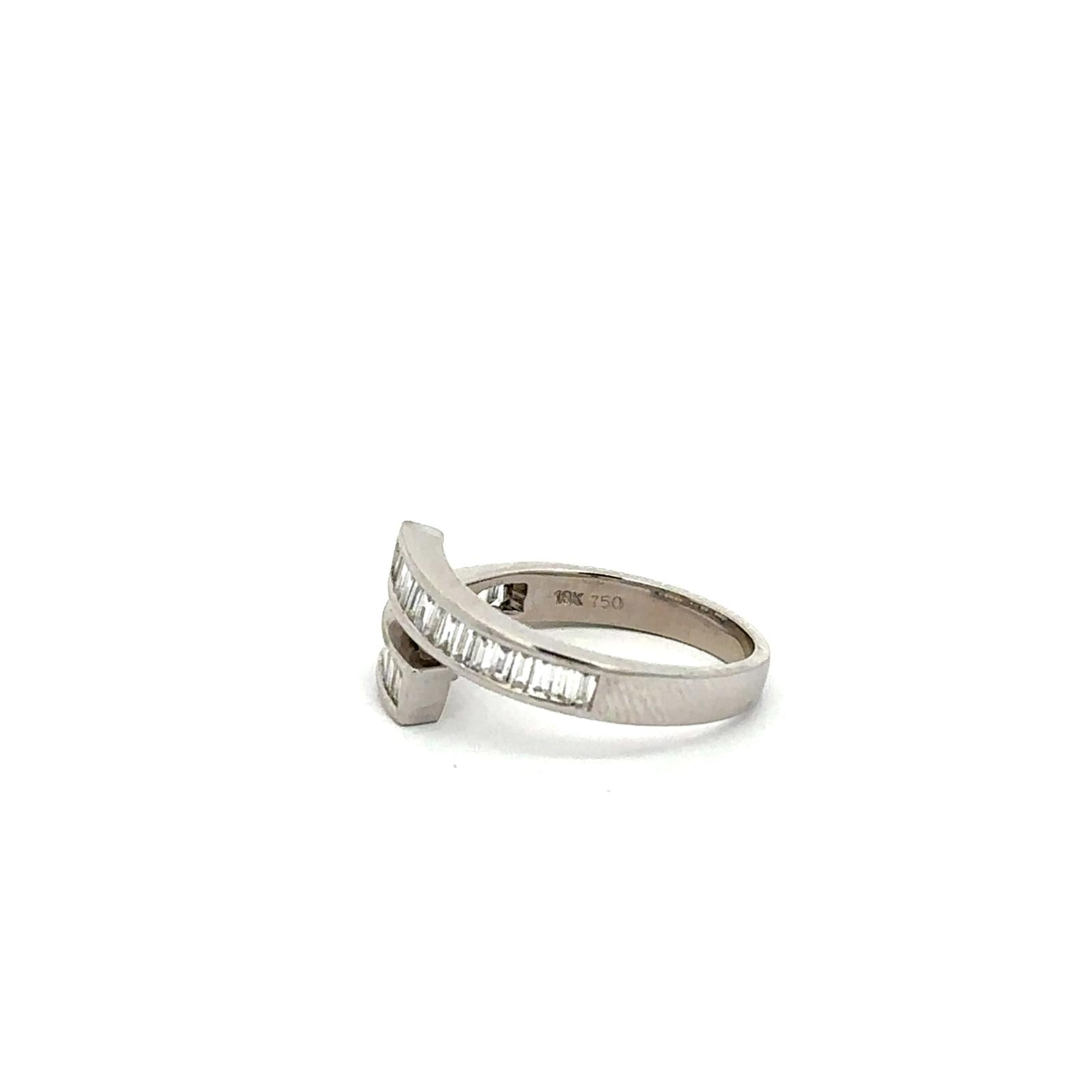Bague Toi & Moi en or blanc et diamants