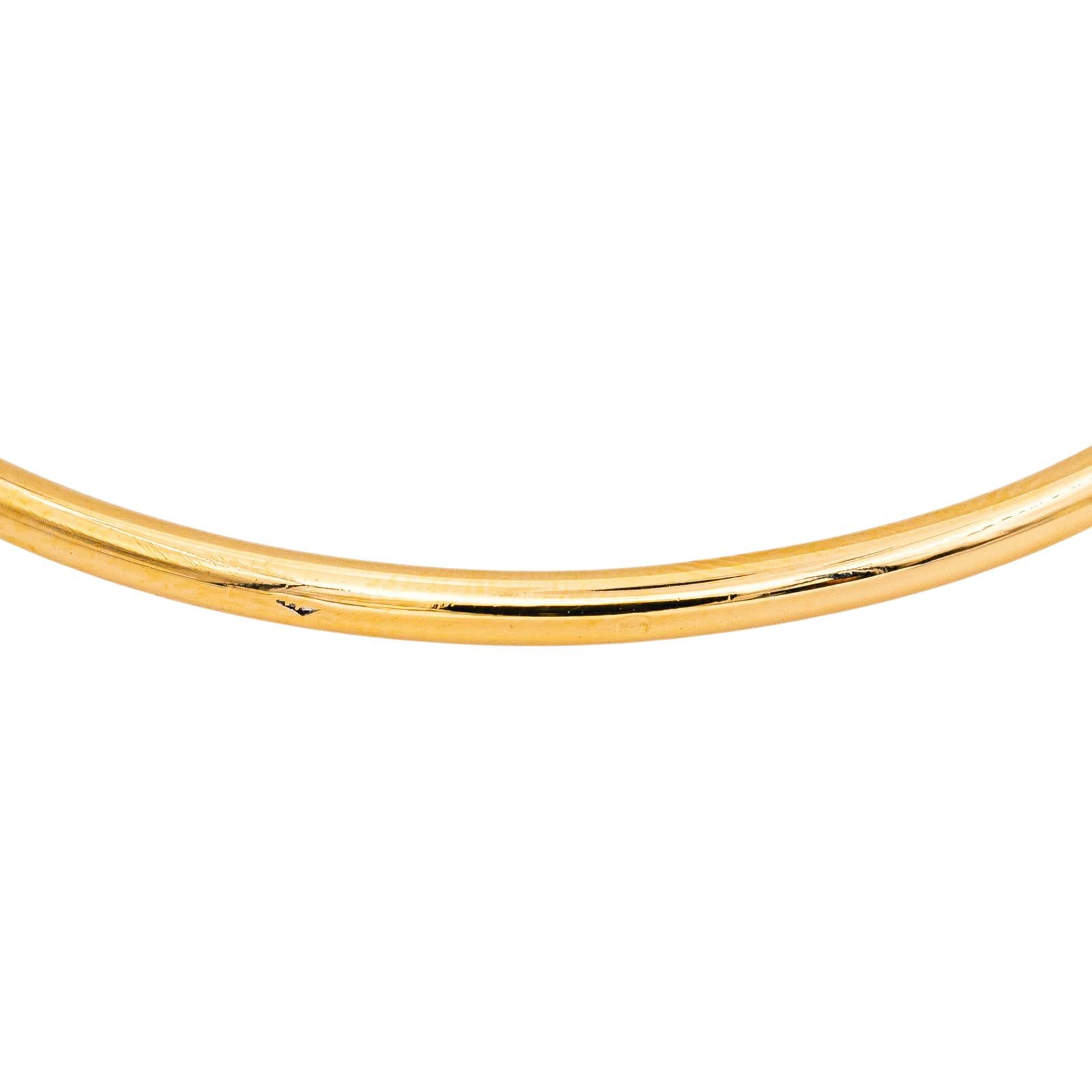 Yellow Gold Bangle Bracelet