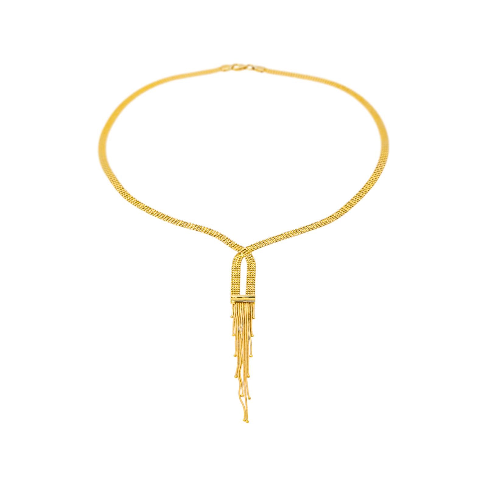 Yellow Gold Ball-Link Necklace