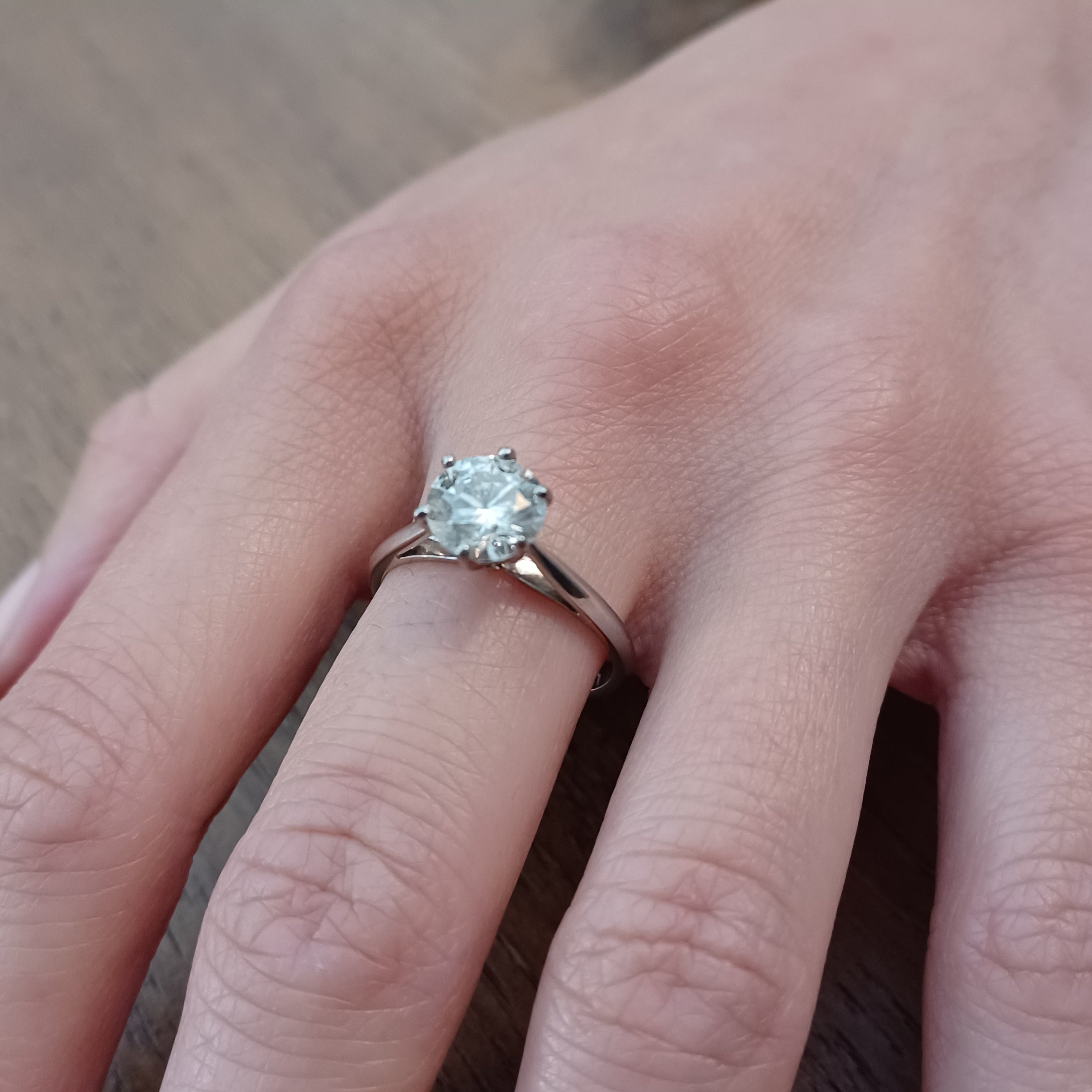 Ring Solitaire MAUBOUSSIN in paltinium and diamond