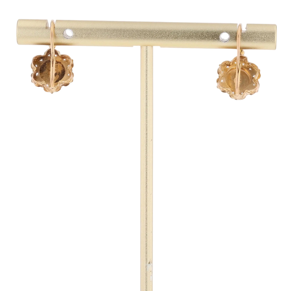 Rose gold and Pearl Lever-back Earrings