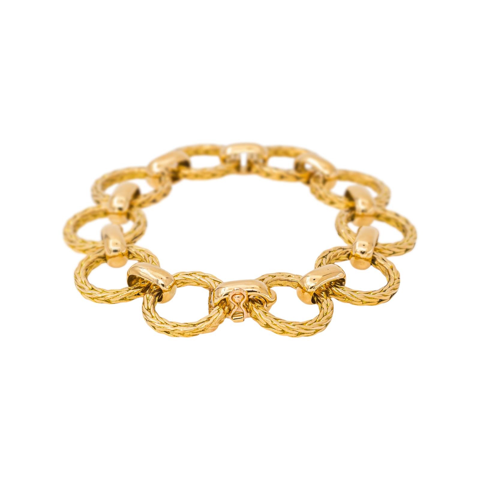 Rolo chain Bracelet in Yellow gold