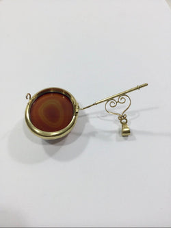 Pendentif Broche Camée Agate