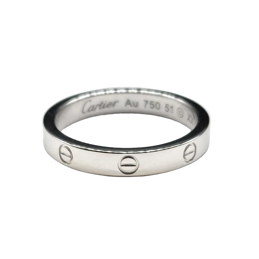 CARTIER "Love" PM Wedding Band in White Gold